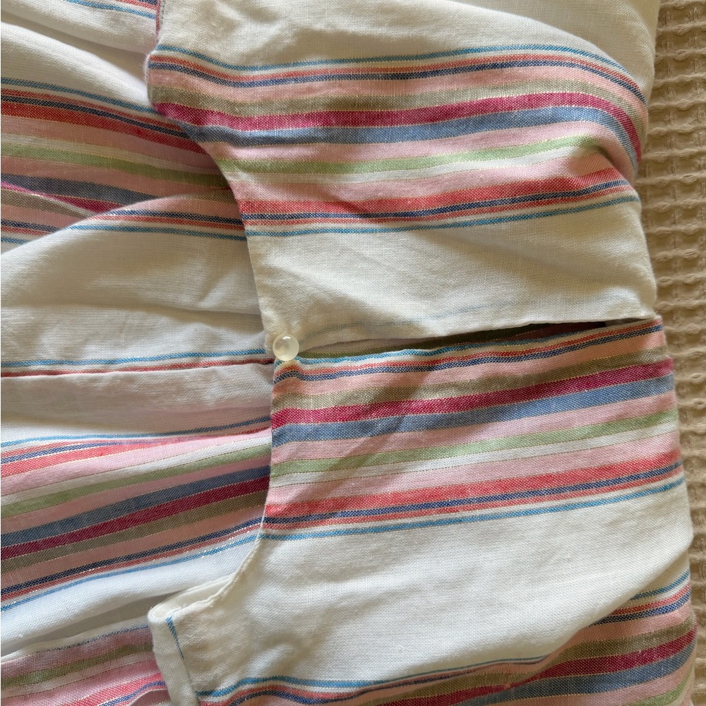 Striped Wrap Romper - image 4